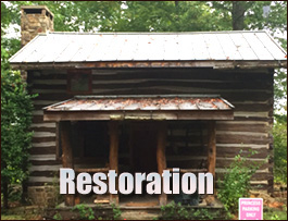 Historic Log Cabin Restoration  Nags Head, North Carolina